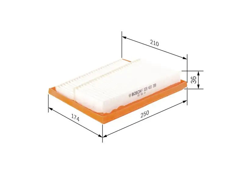 BOSCH F026400388 Hava Filtresi resmi