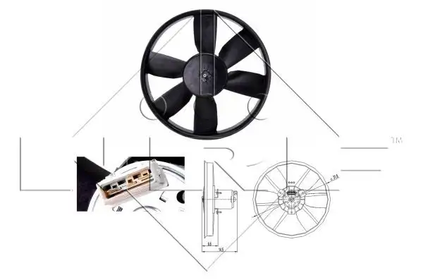 NRF 47402 Fan Motoru 1H0959455 resmi