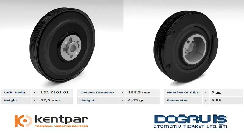 KENTPAR K10101 Krank Kasnağı resmi
