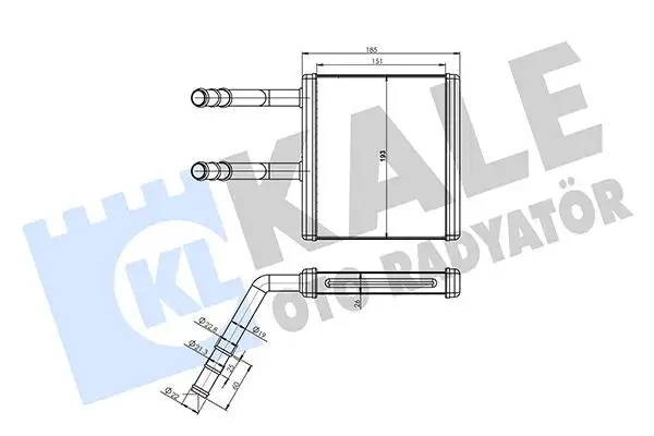 KALE 360865 Kalorifer Radyatörü 6911209100 resmi