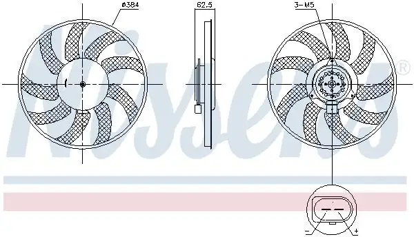 NISSENS 850099 Fan Motoru 8K0959455L resmi