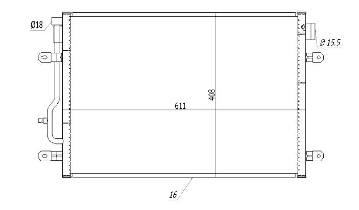 MGA 82295 Klima Radyatörü 8E0260403D resmi