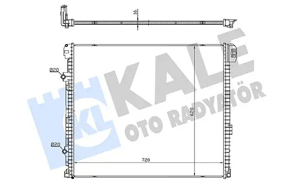 KALE 363585 Turbo Radyatörü 2N0121212B resmi