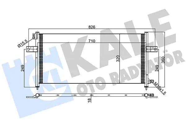 KALE 388700 Klima Radyatörü resmi