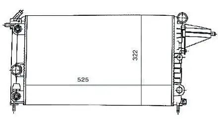 MGA 80173 Radyatör 1300088 resmi