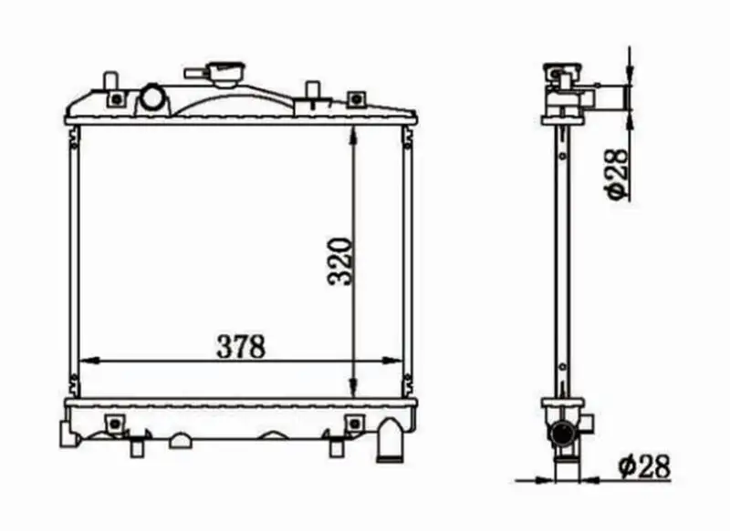 MGA 80563 Radyatör KK13915200A resmi