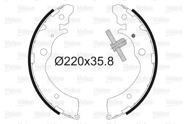 VALEO 562591 Arka Fren Balatası resmi