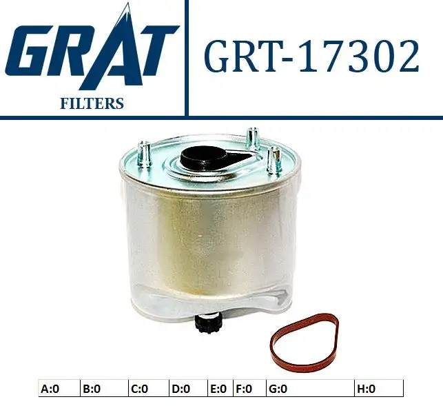 GRAT 17302 Yakıt Filtresi AV6Q9D410AA1780195 resmi