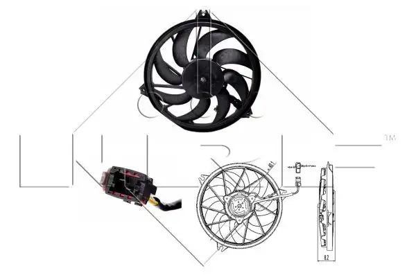 NRF 47323 Fan Motoru 1253C7 resmi