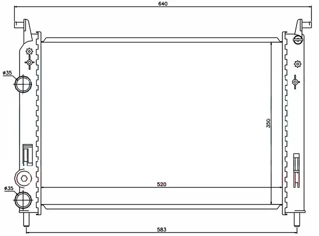 ORIS BFI019022 Radyatör 51791365 resmi