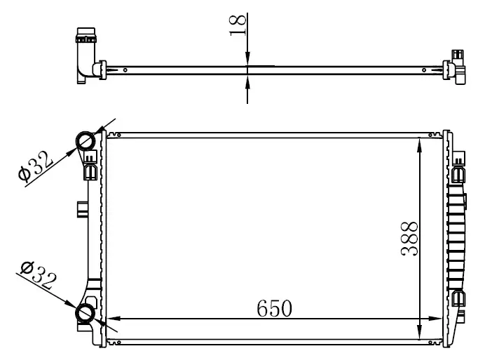 ORIS BAU065018 Radyatör 5Q0121251EM resmi