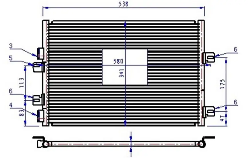 ORIS CRN650016 Klima Radyatörü 8200137650 resmi
