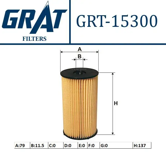 GRAT 15300 Yakıt Filtresi 3C0127434 resmi