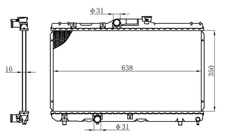 ORIS BTO057016 Radyatör resmi