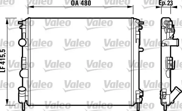 VALEO 732721 Radyatör resmi
