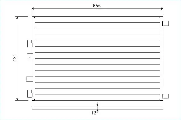 VALEO 818002 Klima Radyatörü 8200325004 resmi