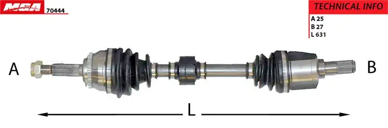 MGA 70444 Ön Aks (Sol) 495001C550 resmi