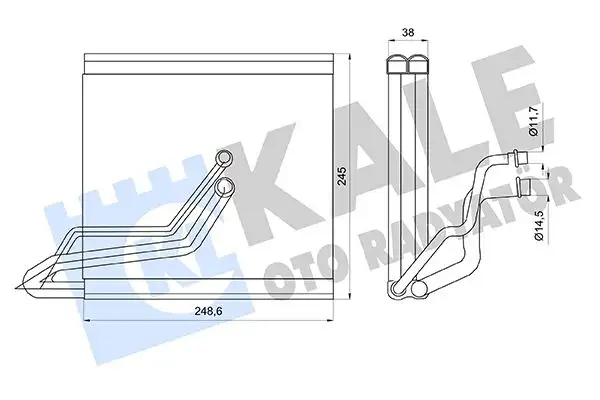 KALE 416960 Klima Radyatörü resmi