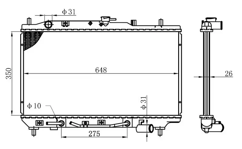 ORIS BMZ008016 Radyatör resmi
