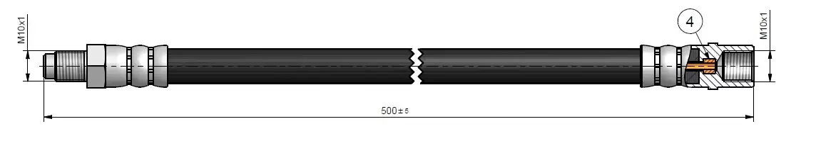 CAVO C900675A Ön Fren Hortumu A1694280035 resmi