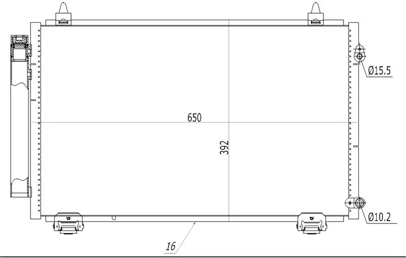 MGA 82252 Klima Radyatörü 8845012231 resmi