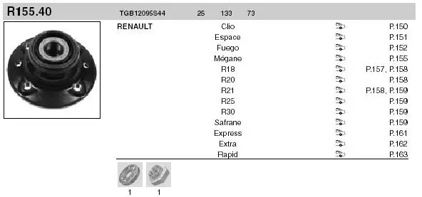 SNR TGB12095S44 Arka Poyra resmi