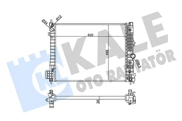KALE 358995 Radyatör resmi