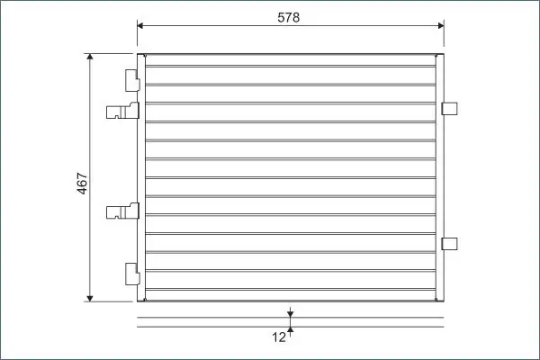 VALEO 814172 Klima Radyatörü resmi