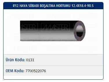 MASTER M0131 Devirdaim Hortumu 7700522076 resmi