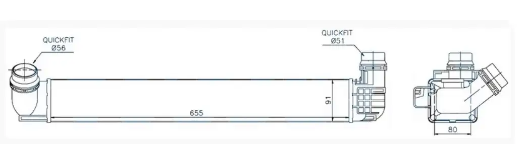 ORIS IRN506080 Turbo Radyatörü 144961285R resmi