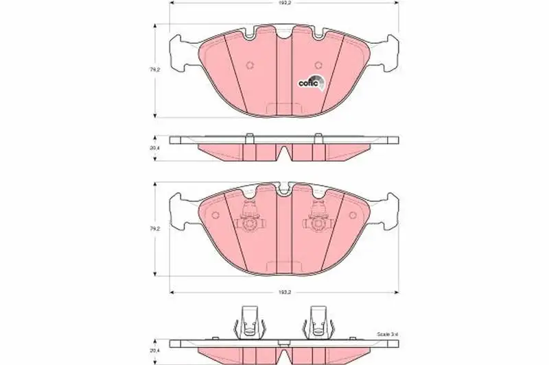 TRW GDB1529 Ön Fren Balatası 34116761282 resmi