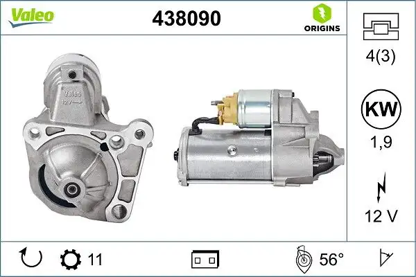 VALEO 438090 Marş Motoru resmi