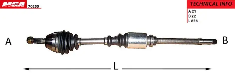 MGA 70255 Ön Aks (Sağ) 32735P resmi