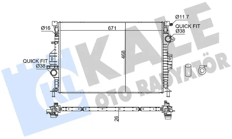 KALE 355800 Radyatör resmi