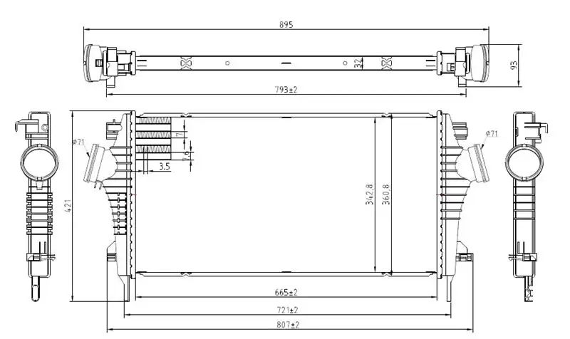 MGA 80521 Turbo Radyatörü 13241751 resmi