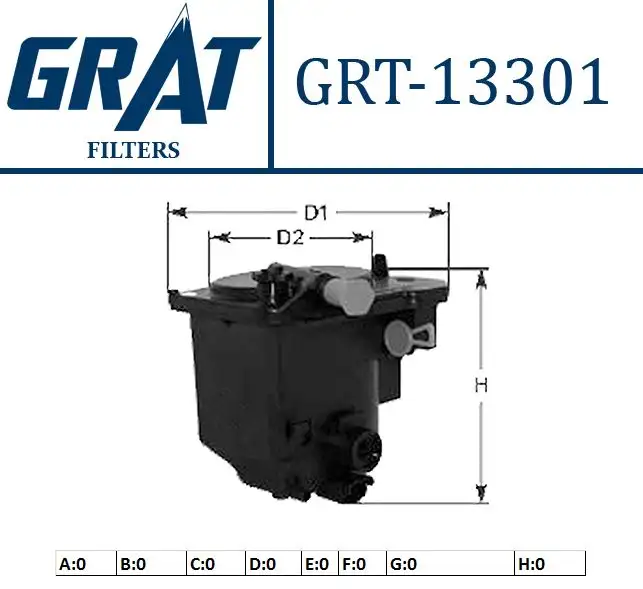 GRAT 13301 Yakıt Filtresi 3M5Q9155CB resmi