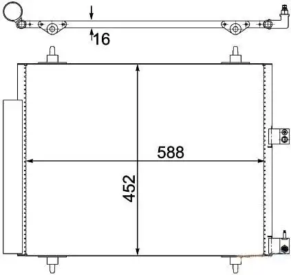 MGA 82133 Klima Radyatörü resmi