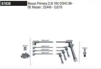 DODUCO 7838 Buji Kablosu 224402J210 resmi