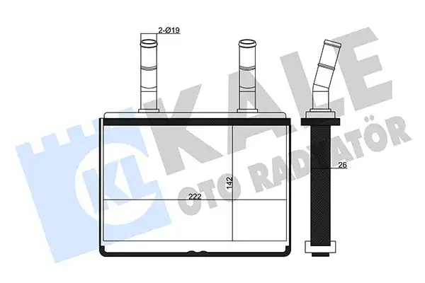KALE 358635 Kalorifer Radyatörü 973184F000 resmi