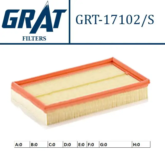 GRAT 17102S Hava Filtresi 98AX9601AA resmi