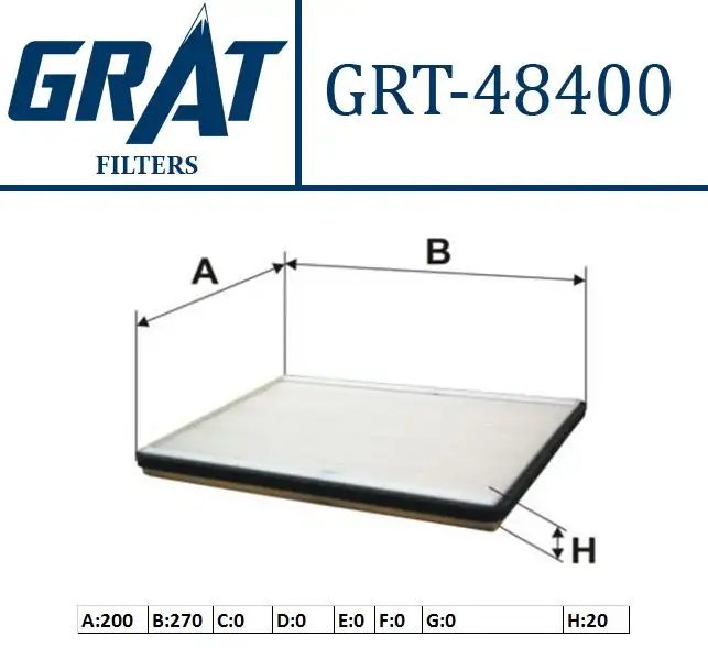 GRAT 48400 Polen Filtresi 9586164J00 resmi