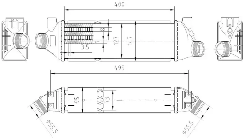MGA 80529 Turbo Radyatörü 2C119L440BB resmi