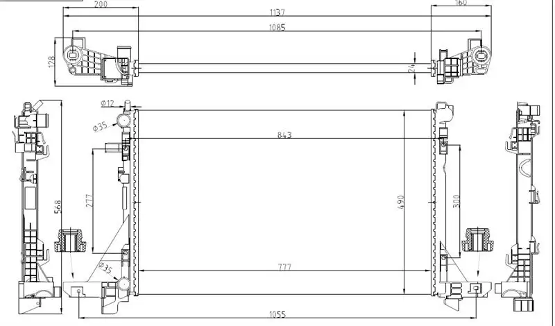 MGA 80439 Radyatör 214004474R resmi