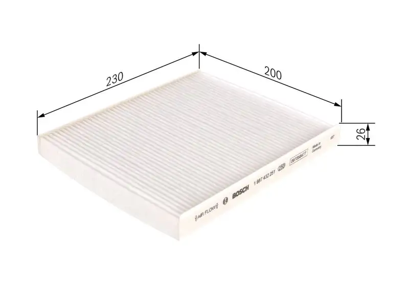 BOSCH 1987432251 Polen Filtresi 77365352 resmi