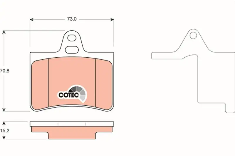 TRW GDB1450 Arka Fren Balatası resmi