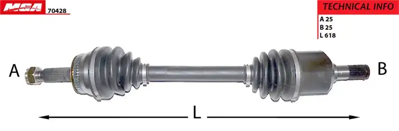 MGA 70428 Ön Aks (Sol) 4950025905 resmi