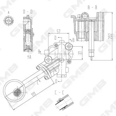 GMB GOAS-48A Yağ Pompası resmi