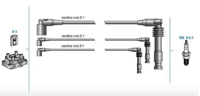 DODUCO 7812A Buji Kablosu 1612623 resmi