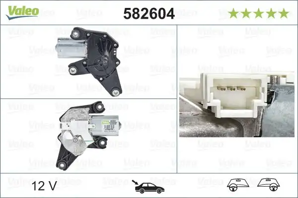 VALEO 582604 Silecek Motoru (Arka) 8200734582 resmi