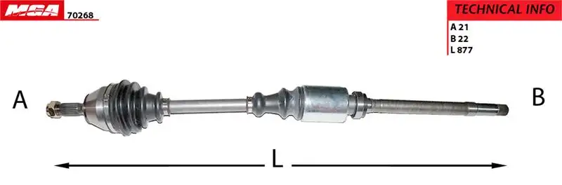 MGA 70268 Ön Aks (Sağ) 3273Z4 resmi